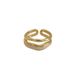 French Trend, Minimalist Style, Double-layer Women's Fashion Temperament, Geometric Irregular Opening, Index Finger_ipsvogv.com