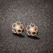 French retro stainless steel flower earrings for women elegant niche temperament simple style small fresh ear jewelry_ipsvogv.com