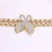 12mm Wide Butterfly Cuban Chain Anklet Exquisite Micro Inlay Light Luxury Hip Hop Fashion Jewelry Anklet_ipsvogv.com
