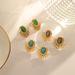 Women's Jewelry Turquoise Earrings Niche New Chinese Earrings Light Luxury High End Titanium Steel Earrings Retro Jewelry_ipsvogv.com