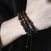 Hot Selling Men's Bracelet Tiger Eye Stone Elastic Braided Bracelet Set Essential Oil Aromatherapy Beads 3 Bracelets For Men_ipsvogv.com