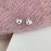 Tiqi Pure Sier Sweet Compact Heart-shaped With Feminine Temperament, Simple Niche Peach Heart Ear Hole E, And_ipsvogv.com