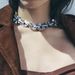 ZA design sense ins cool style resin pendant chain splicing collarbone necklace for women_ipsvogv.com