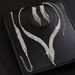 Pinduoduo Water Drop Tassel Earrings Bracelet Three-Piece Set Light Luxury Temperament Clavicle Chain Necklace For Women_ipsvogv.com