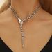 Exaggerated Personality Bone Snake Shape Light Luxury Elegant High-end Sense Socialite Runway Collarbone Chain Necklace_ipsvogv.com