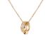 New Double Ring Buckle Necklace for Women's Luxury Light Luxury INS. Cool and Simple Titanium Steel Lock Bone Chain with_ipsvogv.com