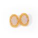 Ins Light Luxury Personality Niche Brass Gold-Plated Women's Irregular Oval Pearl Earrings_ipsvogv.com