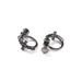 Women's Jewelry Classic Hip Hop Simple Earrings Personality Black Spiral Buckle Cross Earrings 5A Zircon Ear Jewelry_ipsvogv.com
