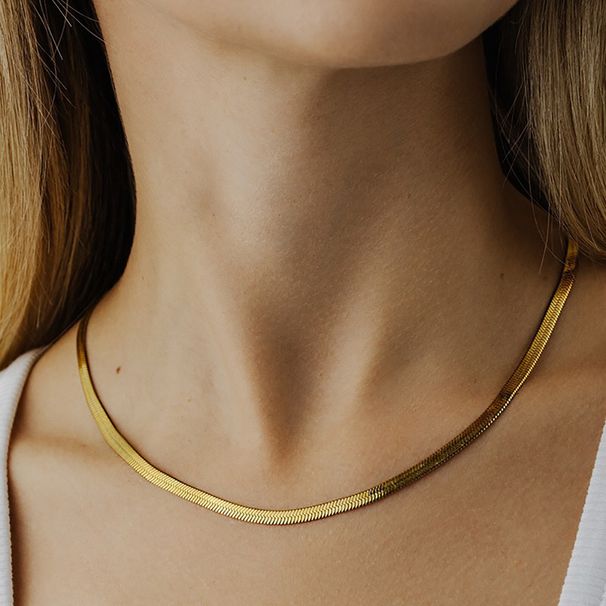 Women's Jewelry Necklace Gold Does Not Fade Cuban Necklace Titanium Steel Necklace Men And Women All Match Ins Style Cuban Chain Snake Chain_ipsvogv.com