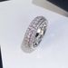 Cao Shi Ring Exaggerates Luxury Unisex Ring with Copper Plated Platinum and Zircon Inlaid Jewelry_ipsvogv.com