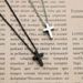 Gold Over Silver Cross Necklace For Women Small Stainless Steel Cross Pendant On 18 Inch Chain For Men And Women_ipsvogv.com