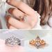 Fashion Crown Detachable Open Ring Rose Gold Plated Zircon_ipsvogv.com