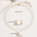Fashionable and minimalist Korean version women's inlaid zircon necklace earring set with personalized clover design_ipsvogv.com