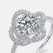 Moissanite engagement ring S925 silver flower full diamond marriage proposal ring European and American light luxury fashion_ipsvogv.com