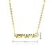 Mother's Day Mama Letter Gift Clavicle Chain Zircon Pendant Necklace Copper Plated Real Gold_ipsvogv.com