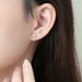 Classic Rose Gold Screw For Women Moissanite Bull Head Earrings Hollow Sier Jewelry_ipsvogv.com