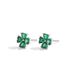 Silver Plated Heavy Duty Emerald Necklace For Women, Natural Colored Gemstone, Four Leaf Clover Earrings, Emerald Lucky Clover Open Ring_ipsvogv.com