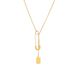 European and American fashion niche design metal chain square tag pin pendant simple and versatile cold style necklace_ipsvogv.com