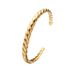 Women's Jewelry Twisted Couple Bracelet Titanium Steel Stainless Steel Full Diamond Five Pointed Star Open Bracelet_ipsvogv.com