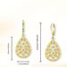 Women’s Jewelry Set Fashion Temperament Light Luxury Inlaid Zircon Earrings Exquisite Water Drop High Grade Geometric Copper Plated 14K Gold Earrings_ipsvogv.com