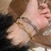 Unisex Real gold electroplated zircon water drop round pattern bracelet light luxury high end bracelet fashion hand jewelry women_ipsvogv.com