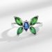 Japanese And Korean Light Luxury Style Niche Micro Inlay Colored Zircon Butterfly For Women's Instagram Trendy Opening_ipsvogv.com