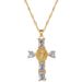 】 Portrait 【 Cross Light Luxury Charm Gorgeous Full Diamond Necklace Women's Versatile Clavicle Titanium Steel Chain 【 】_ipsvogv.com