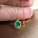 Cao Shi's New Fashion Necklace Upscale Blue Green Pendant Zircon Necklace Women's Jewelry_ipsvogv.com