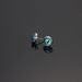 Devil's Eye Earstuds Men, Unique Glass Titanium Steel Earrings For Women, Cyberpunk, Green Eyes, Advanced Accessories,_ipsvogv.com