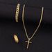 Jewelry Sets cross jewelry chain ring bracelet necklace 3 sets_ipsvogv.com