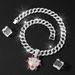 New Hip Hop Trend Leopard Pendant Drip Oil Full Diamond Cuban Necklace Jewelry_ipsvogv.com