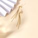 Earrings S925 sterling silver high-end personalized tassel earrings female niche versatile design electroplated gold plated jewelry_ipsvogv.com
