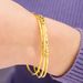 Vietnamese Sand Gold Coil Women's Long Lasting Color Non Fading Brass Simulation Lives Three Generations Bracelet_ipsvogv.com
