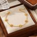 Elegant Temperament Women's Stainless Steel Tag Pearl Pastoral Wer Bracelet_ipsvogv.com