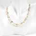 Freshwater Pearl Shell Powder Mixed Color Natural Stone Necklace Double Layer Color Zirconium Metal Chain_ipsvogv.com