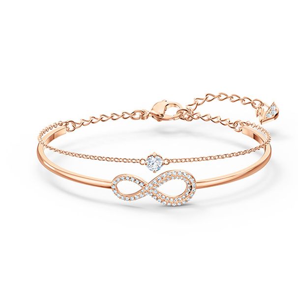 Eternal Love Double Layer Bracelet Female Element Crystal 8 Shaped Bracelet_ipsvogv.com