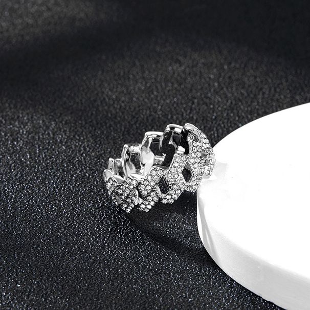 New personalized alloy ring unisex diamond jewelry luxury style fashion niche jewelry_ipsvogv.com