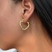 Women’s Jewelry Set FashionNiche INS Retro Titanium Steel Love Embossed Earrings_ipsvogv.com