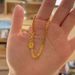 【Jinyun Ring】Gold Cuban Chain Bracelet For Women Pendant Gold Ingot Zodiac Year Jewelry Wealth_ipsvogv.com