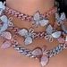 Explosions 12mm Hip-hop Diamond-encrusted Cuban Butterfly Necklace Women's Clavicle Chain for Men and Women_ipsvogv.com