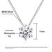 S Pure Silver Simple and Fashionable Six Claw Necklace with One Carat Mosang Stone Pendant_ipsvogv.com