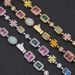 Men's Jewelry Set Fashion Hip Hop Colored Gemstone Ladies Necklace Jewelry Accessories High Grade Zircon Men's Bracelet_ipsvogv.com