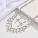 Women’s Jewelry Set Fashion Multi Layer Luxury Diamond Studded Full Diamond Pendant Necklace Earrings Two Piece Set Bride Wedding Necklace Earrings_ipsvogv.com