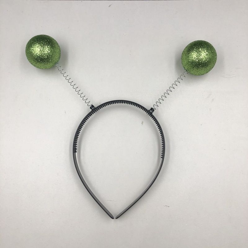Alien Antenna Headband Halloween Party Role Playing Decoration COSPlAY Space Suit Accessories Gold Powder Ball_ipsvogv.com