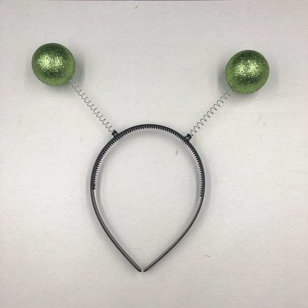Alien Antenna Headband Halloween Party Role Playing Decoration COSPlAY Space Suit Accessories Gold Powder Ball_ipsvogv.com