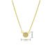 Copper Plated Gold Necklace Round Cake Full Pendant French Romantic Light Luxury High End Sense Hot Sale New_ipsvogv.com