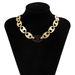Punk Style Accessories, Flowing Pig Nose Chain Necklace, Personalized Leopard Print Acrylic Button Accessories_ipsvogv.com