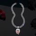 New Fashion Colored Diamond Tongue Sticking Skull Pendant Men Hip Hop Full Diamond Cuban Necklace_ipsvogv.com