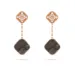 earring Clover Designer Studs Ear Clip Mother Of Pearl Mid Size 1.5cm Ladies Earring Sterling Sier Ear Ring For Women_ipsvogv.com