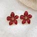 High-end Fresh Flower Oil Drop Luxury Sweet Stud Earrings_ipsvogv.com